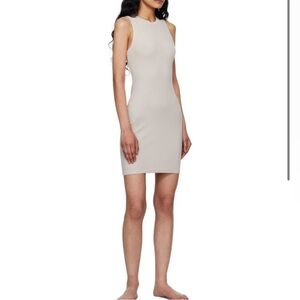 SKIMS COTTON RIBBED TANK DRESS
